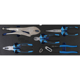 Jeu de Pinces BGS 3344 pour Servantes d'Atelier - 5 Pièces
