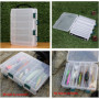 Boîte de Rangement pour Leurres de Pêche - 2 pcs Transparent avec 10 Compartiments