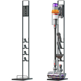 Support d'Aspirateur vhbw pour Dyson V7 et V8 - Rangement Pratique en Gris Foncé