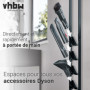 Support d'Aspirateur vhbw pour Dyson V7 et V8 - Rangement Pratique en Gris Foncé