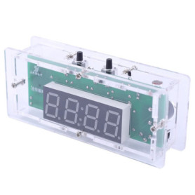 Kit d'Horloge Électronique DONGKER avec Affichage LED et Température - Vert