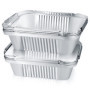 YiPHomn Lot de 30 Barquettes en Aluminium avec Couvercles pour Barbecue et Pâtisserie - 600 ml