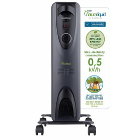 Radiateur Écologique Compact Bastilipo RC-ECOFLUID-7 Noir 1000W