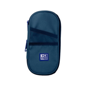 Trousse Scolaire Oxford B-Max en RPET Bleu Marine avec Élastique