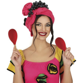 Maraca Rouge en Bois - Instrument de Musique pour Fêtes et Déguisements