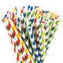 Pailles en Papier Colorées Carehabi - 200 Pièces Éco-Responsables pour Fêtes et Événements