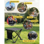 KingCamp Lot de 2 Tabourets de Camping Pliables - Léger et Résistant jusqu'à 180 kg