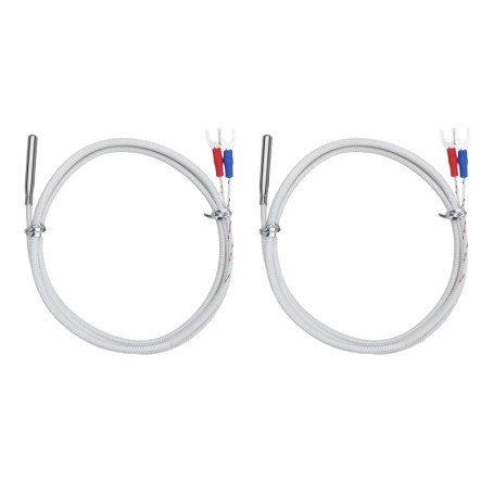 Lot de 2 sondes de température PT100 pour laboratoires - Plage 0-800 °C