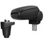Accoudoir Central de Rangement pour Fiat 500L - Noir avec Revêtement Tissu