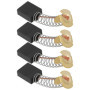 Lot de 4 Balais de Charbon pour Moteurs Électriques - 16x13x6 mm