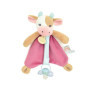 Doudou Attache-Sucette Pistache la Vache - Compagnon Doux pour Bébé