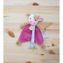 Doudou Attache-Sucette Pistache la Vache - Compagnon Doux pour Bébé