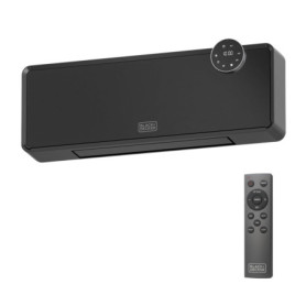 Chauffage Céramique Mural BLACK+DECKER 2000W avec Télécommande et Minuterie