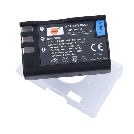 Batterie de Remplacement DSTE pour Nikon EN-EL9 et EN-EL9A - Compatible D40, D60, D3000, D5000