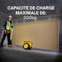 Chariot de Transport DeWalt DXWT-200 - Capacité 500KG pour Plaques et Portes
