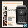 Krups Harmony Machine Espresso Automatique avec Mousseur à Lait Noir