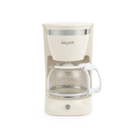 Cafetière filtre rétro Salter 1,25 L - Carafe en verre, 10 tasses