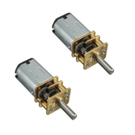 Fasizi Lot de 2 Mini Moteurs à Engrenages Métalliques 12V 140 tr/min