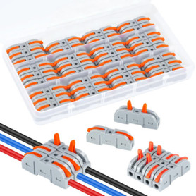 Ensemble de 33 Connecteurs Électriques à Levier - Sécurisés et Étanches