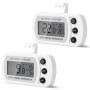 Thermomètre Numérique Magnétique AiQInu - 2 Pièces pour Cuisine et Réfrigérateur
