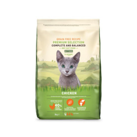 Aliment Sec pour Chatons Sans Céréales au Poulet - 3kg