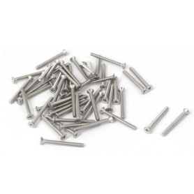 Lot de 50 Vis Tête Fraisée Cruciforme en Acier Inoxydable M1.6 x 16mm