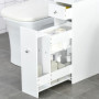 Meuble de Toilette Compact HOMCOM avec Rangement et Tiroirs