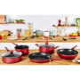 Poêle Profonde Tefal Daily Chef 26 cm - Rouge, Antiadhésive et Durable