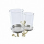 Pot à Bougie DKD Home Decor Verre Doré Aluminium Oiseaux (29 x 15 x 48 cm) 104,99 €