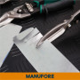 Cisaille Aviation MANUFORE 12 Pouces - Outil de Coupe Métal Heavy Duty