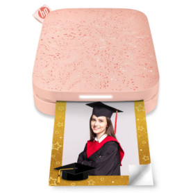 Imprimante photo instantanée HP Sprocket - Rose, sans fil et portable