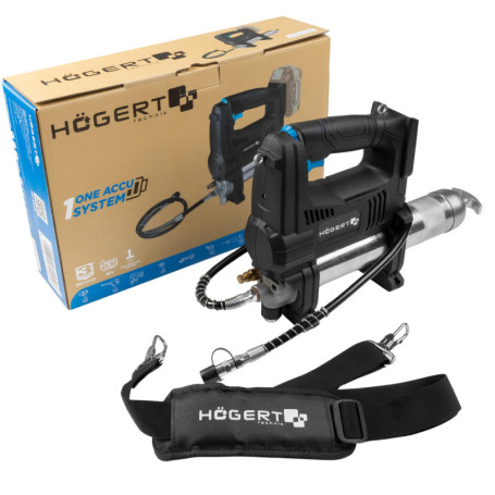 Pistolet à Graisse Sans Fil Högert Technik 18V - Lubrification Haute Pression