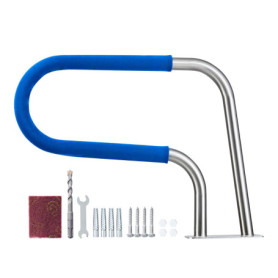 Rampe de Piscine VEVOR en Acier Inoxydable 304 avec Main Courante Antidérapante