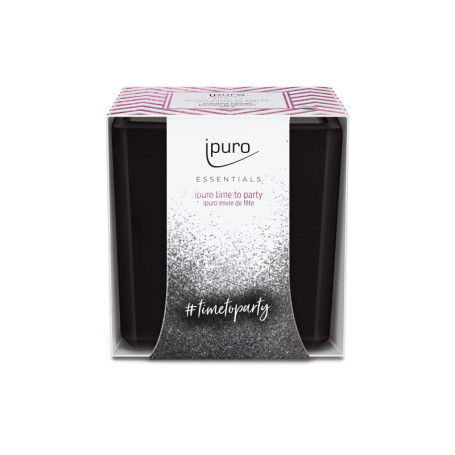 Bougie Parfumée Ipuro Time to Party - Élégance et Parfum Intense en Verre