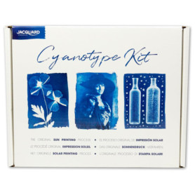 Kit Cyanotype Jacquard pour Impressions Solaire - Ensemble Complet avec Produits Chimiques et Accessoires