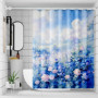 Rideau de Douche Floral 180 x 200 cm - Imperméable et Anti-Moisissure