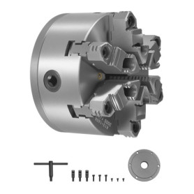 Mandrin de Tour VEVOR 6 Mâchoires 160 mm - Auto-centrage en Fonte HT300