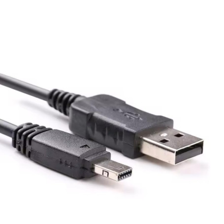 Câble USB 12 Broches 100cm pour Appareils Photo Casio Exilim