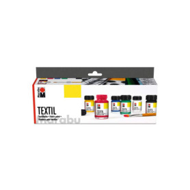 Peinture Textile Marabu Noir - Assortiment Créatif Lavable