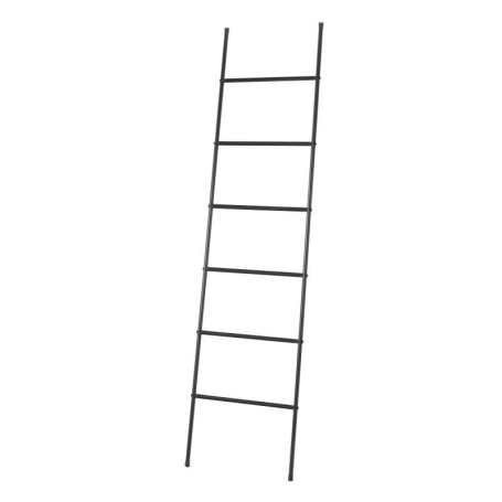 Porte Serviettes Échelle Jayden en Acier Noir - 6 Niveaux Pratiques