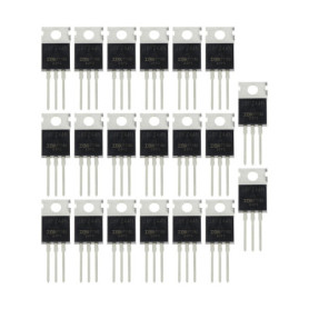 Transistor N-Channel IRFZ44N eMagTech - 20 pièces TO-220 49A 55V pour Bricolage