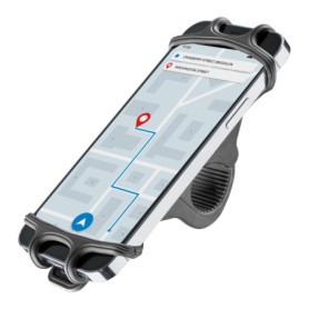 Support de Téléphone en Silicone pour Guidon de Vélo - Ultra-Stable et Facile à Installer - Noir