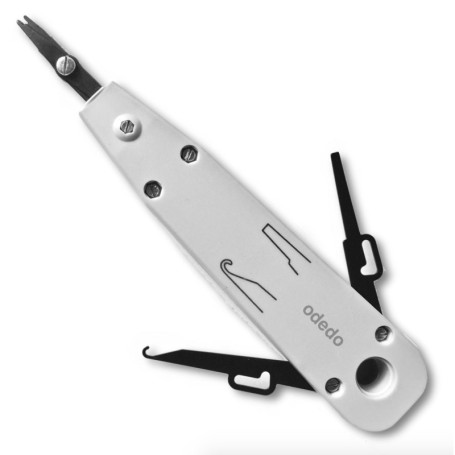 Odedo Outil de Raccordement LSA pour Câbles Réseau Catégorie 5, 6, 7 - Noir