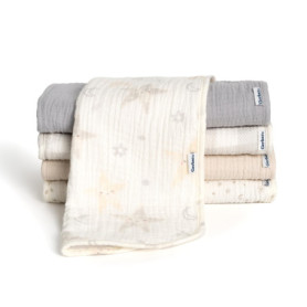 Lot de 5 langes doux pour bébé Gerber - Motifs assortis