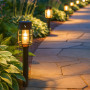 Lot de 2 lampes solaires d'escalier BEPER pour jardin et allées