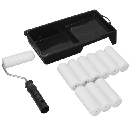 Kit de Peinture Professionnel AiQInu - 12 Pièces avec Rouleaux et Accessoires