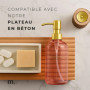 Distributeur de Savon MaisoNovo en Rose et Or - Lot de 2 Bouteilles de 500 ML