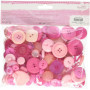 Boutons Roses Assortis - 250g pour Artisanat