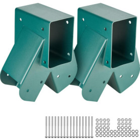 Kit de Raccords de Balançoire en Acier au Carbone - 2 Pièces pour Intérieur et Extérieur