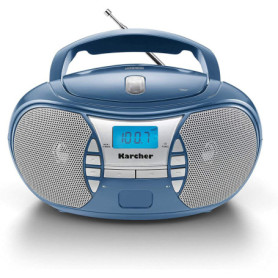 Karcher RR 5025 CD Radio Portable Bleu avec Lecteur CD